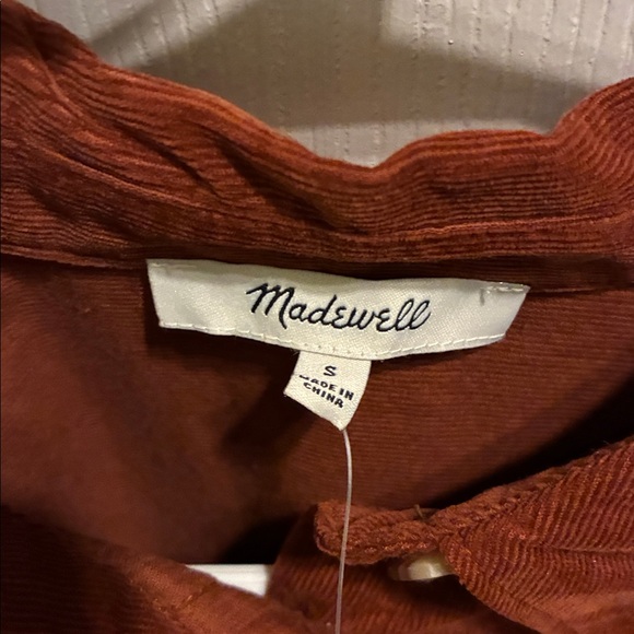 NWT: madewell boxy corduroy button up - Picture 3 of 11